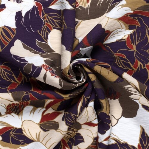 Viskose Nylon Crêpe Blumen
