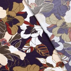 Viskose Nylon Crêpe Blumen