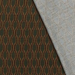 Viskose Nylon Crêpe Wabenmuster - dunkeloliv