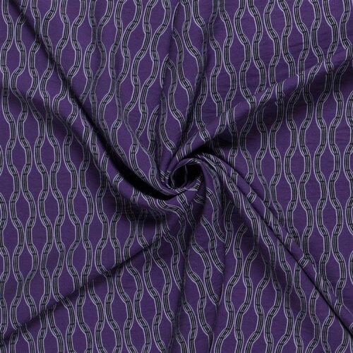 Viskose Nylon Crêpe Wabenmuster - dunkellila
