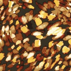 Viskose Nylon Crêpe Pinseltupfen - dunkeloliv