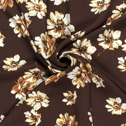 Viskose Nylon Crêpe Blumen