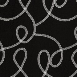 Satin Jacquard- schwarz