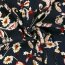 Viskose Crêpe Paisley - dunkelblau