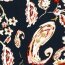 Viskose Crêpe Paisley - dunkelblau