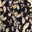 Viskose Crêpe Paisley - schwarz