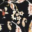 Viskose Crêpe Paisley - schwarz