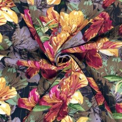 Viskose Crêpe Lurex FLOW - dunkelblau