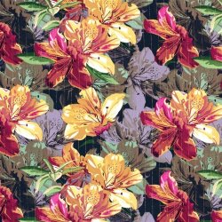 Viskose Crêpe Lurex FLOW - dunkelblau