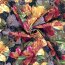 Viskose Crêpe Lurex FLOW - dunkelblau