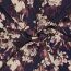 Satin Duchesse Blumen - dunkelblau