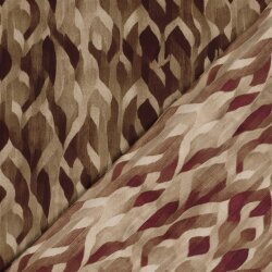 Satin Duchesse Zopfmuster - beigegrau
