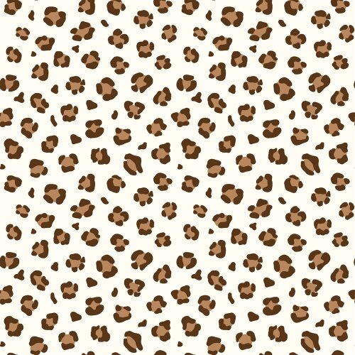 Baumwollpopeline kleine Leotupfen - creme