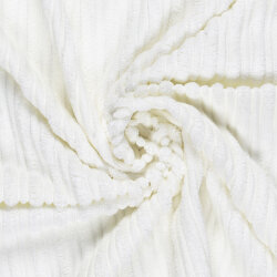 Breitcord Aufgeraut Zweireihig *Marie* - creme