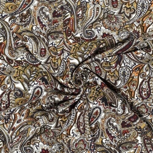 Romanit Jersey "Punta di Roma" Paisley - oliv