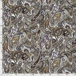 Romanit Jersey "Punta di Roma" Paisley - taupe