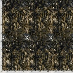Romanit Jersey "Punta di Roma" Schlangenmuster - oliv