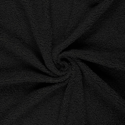 Bouclé Mantelstoff *Marie * Uni - schwarz