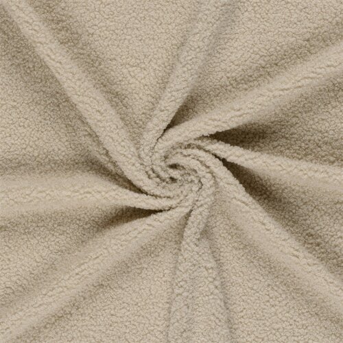 Bouclé Mantelstoff *Marie * Uni - hellbeige