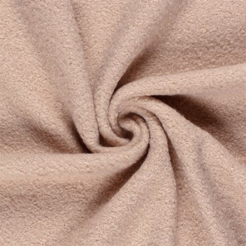 Bouclé Mantelstoff *Marie * Uni - softrosa