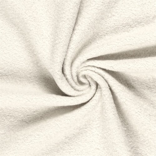 Bouclé Mantelstoff *Marie * Uni - wollweiss