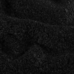 Bouclé Mantelstoff *Marie * Uni - schwarz