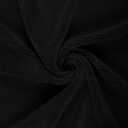 Bouclé Mantelstoff Kuschel *Marie * Uni - schwarz