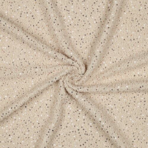 Teddystoff  SEQUINS - creme