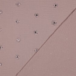 Musselin Foliert Sonne - altpink