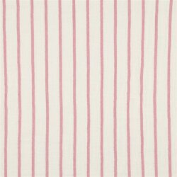 Musselin breite Streifen - altpink