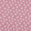 Musselin JACQUARD Blumen - CERISE