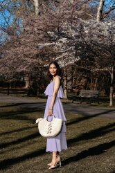 Musselin 2-Seitig Bordüre - hellblau