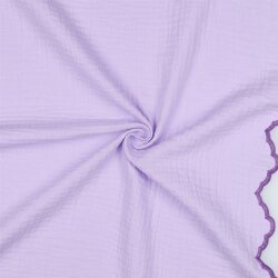 Musselin 2-SIDE SCALLOP - LILAC