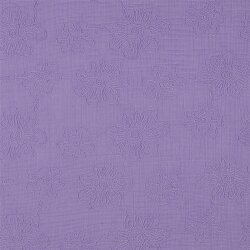 Musselin Bestickt Blumen - LILAC