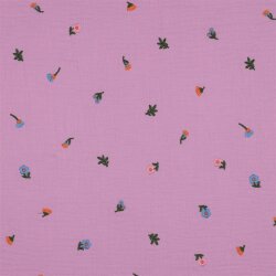 Musselin Bestickt Blumen - LIGHT PINK