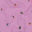 Musselin Bestickt Blumen - hellpink