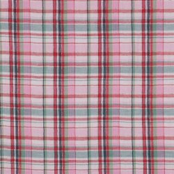 Musselin YARN DYED Karomuster - MUTLICOLOUR / LIGHT PINK