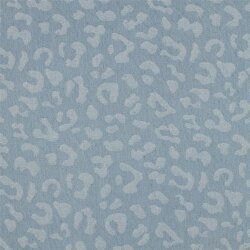 DENIM JACQUARD Tiere SKIN - LIGHT BLUE