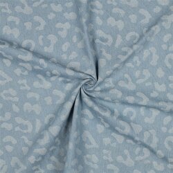 DENIM JACQUARD Tiere SKIN - LIGHT BLUE