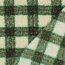Bouclé Mantelstoff Karomuster - GREEN