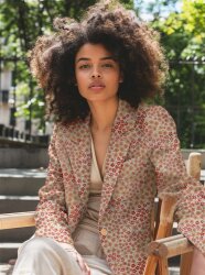 JACQUARD SMALL Blumen - LIGHT PINK