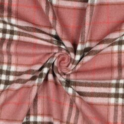 Schottenkaro angeraut - perlrosa