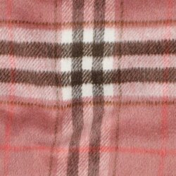 Schottenkaro angeraut - perlrosa