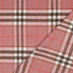 Schottenkaro angeraut - perlrosa