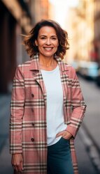 Schottenkaro angeraut - perlrosa