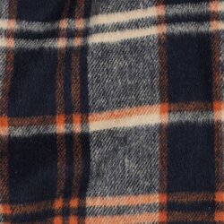 Schottenkaro angeraut - dunkelblau