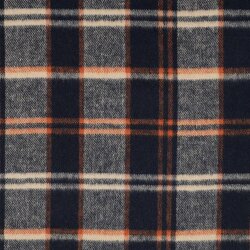Schottenkaro angeraut - dunkelblau