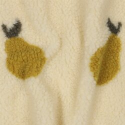 Teddystoff Birnen - cremebeige