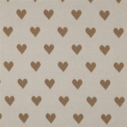 KNITTED JACQUARD LUREX Herzen - NATURAL