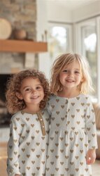 KNITTED JACQUARD LUREX Herzen - NATURAL